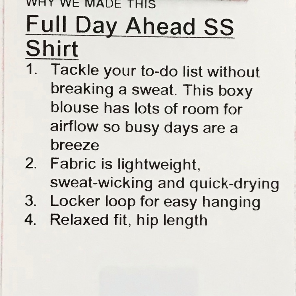 Lululemon full day ahead short sleeve shirt red - Picture 11 of 11